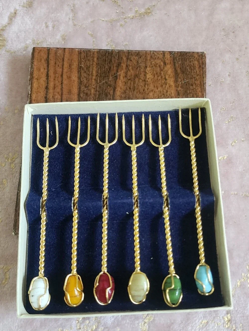 VINTAGE SET | Set of 6 Cocktail Forks